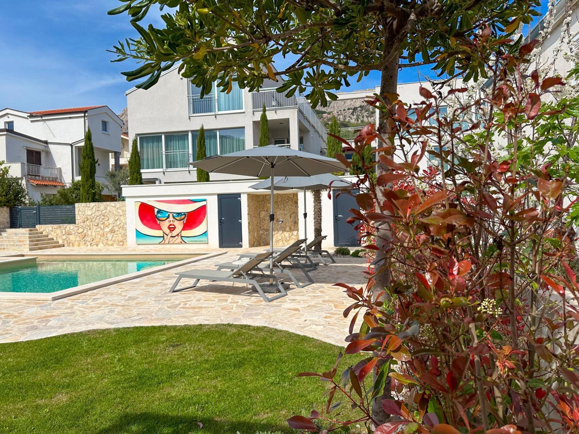 Apartment Baska, Exklusive Apartments Mit Poolarea In Baska, Krk - Kroatien Luaran gambar
